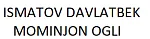 ISMATOV DAVLATBEK MOMINJON OGLI